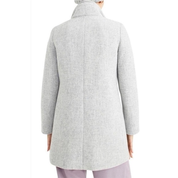 J.Crew Wool-Blend Gray Pea Coat - Picture 2 of 7